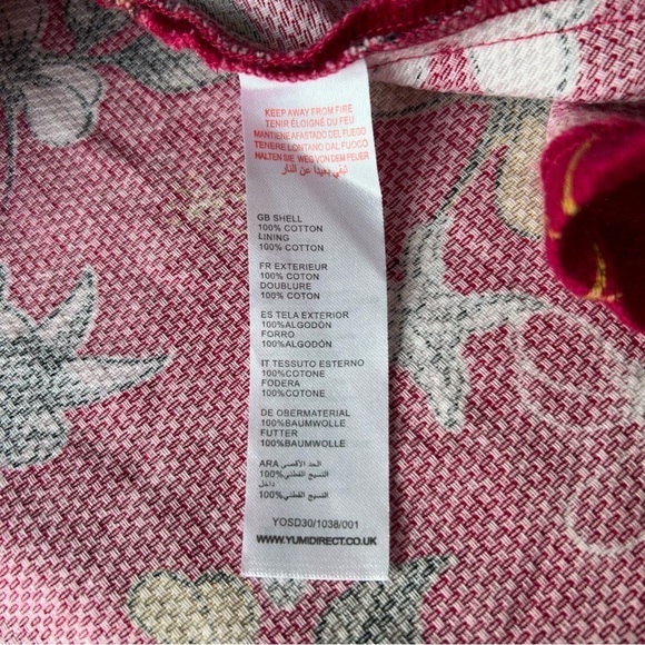 Yumi Sleeveless Floral Casual DARK PINK SKATER DRESS - Picture 10 of 14